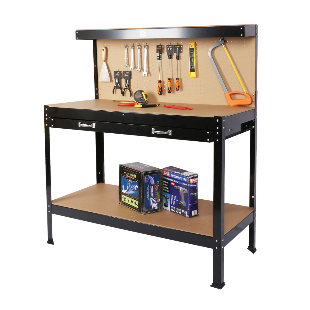 Workshop Tools Bench - طاولة عمل فولاذية لتخزين الأدوات مع