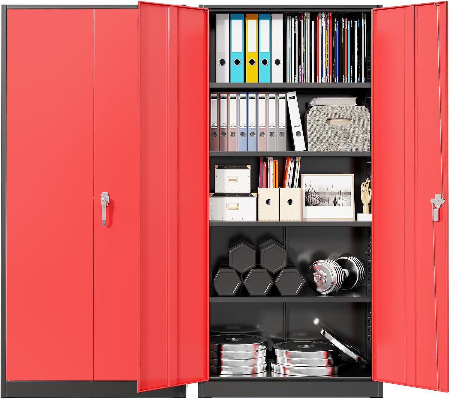 Tools For Garage Workshop - خزانة تخزين معدنية متينة للمرآب، خزانة