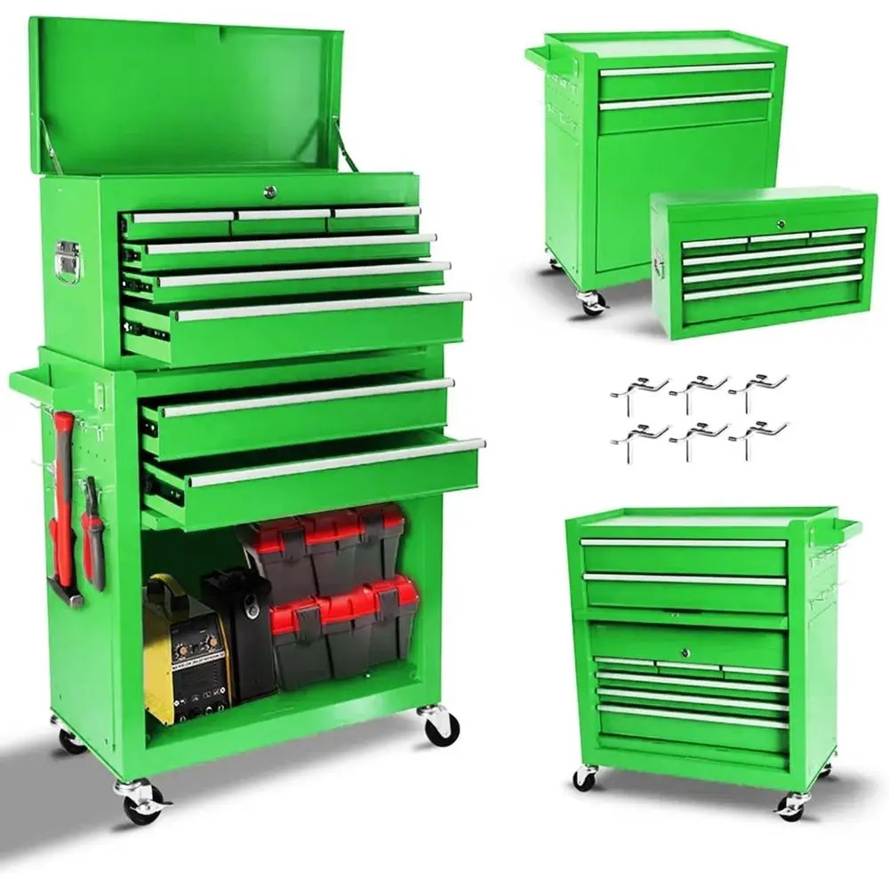 Workshop Use Tools - صندوق أدوات متنقل بثمانية أدراج مع