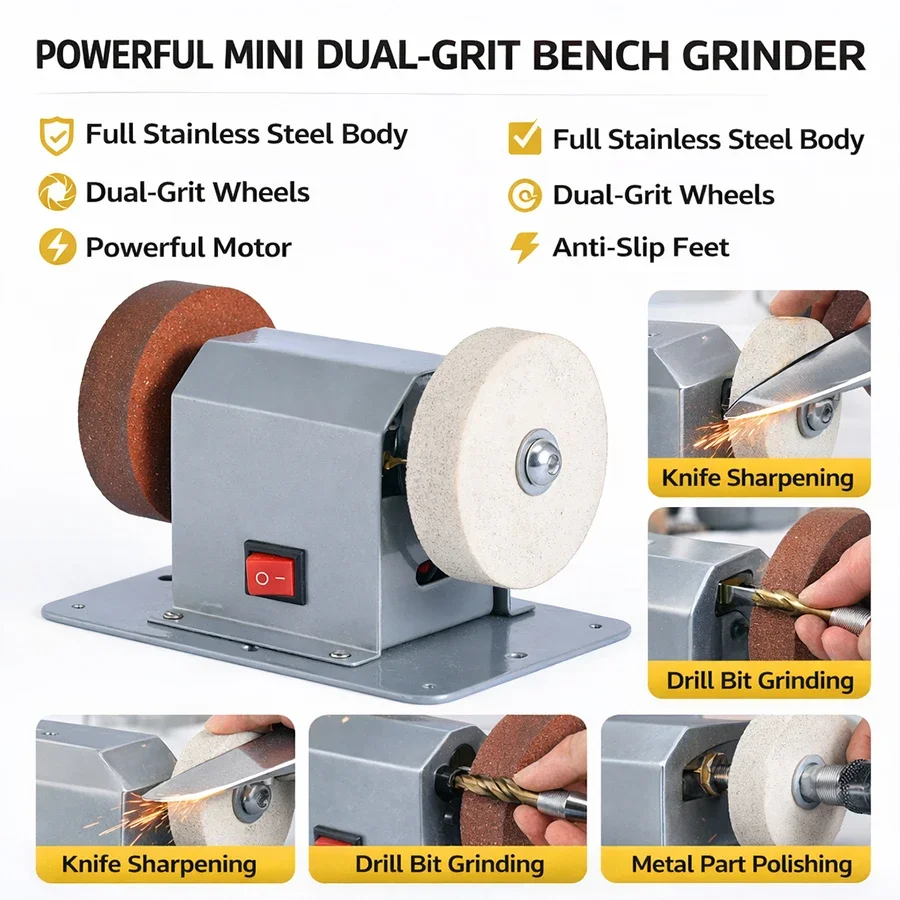 Workshop Tools And Equipment - مطحنة كهربائية صغيرة للطاولة، هيكل من