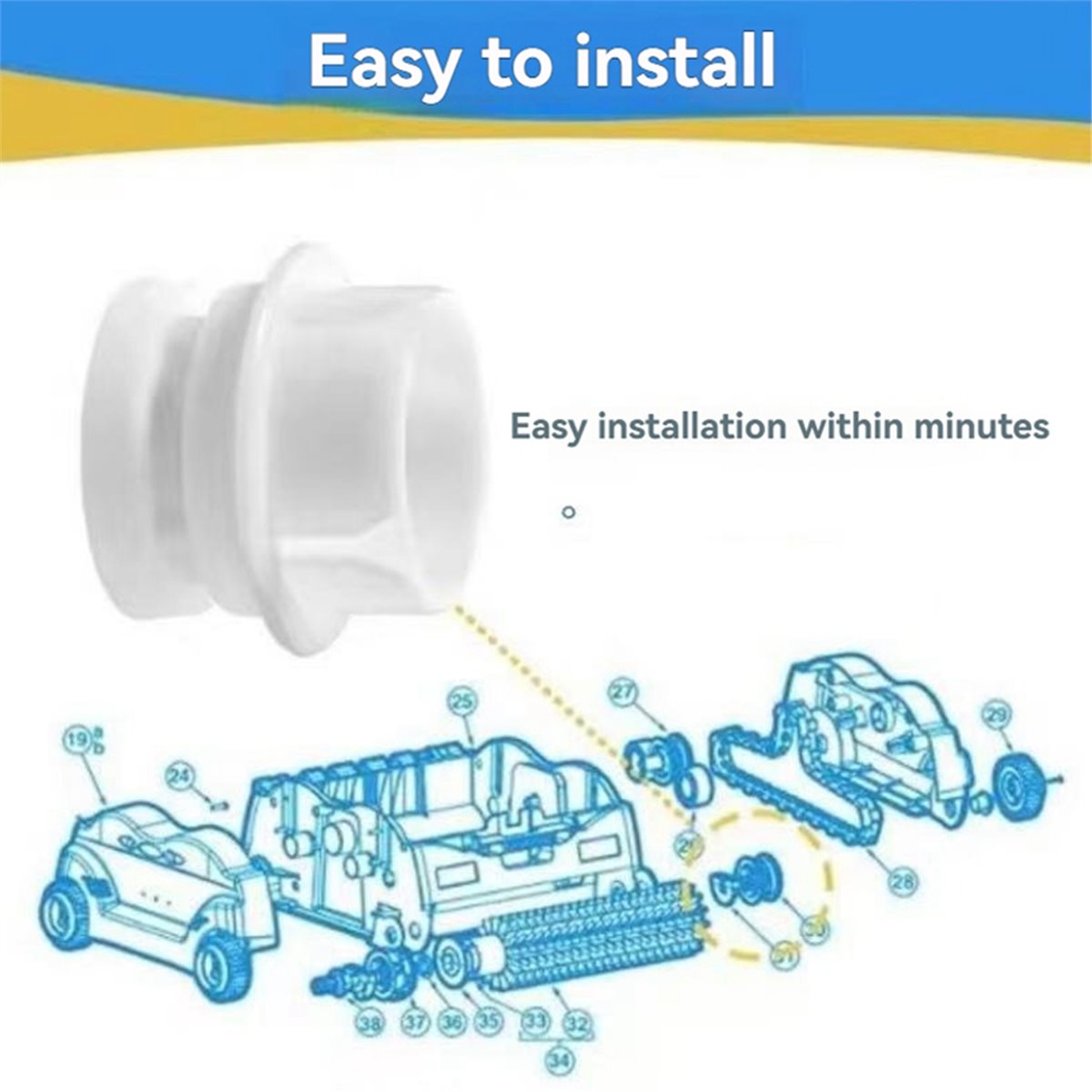 Tools Qc - مجموعة بكرة محمل العجلة KSOL RCX26005
