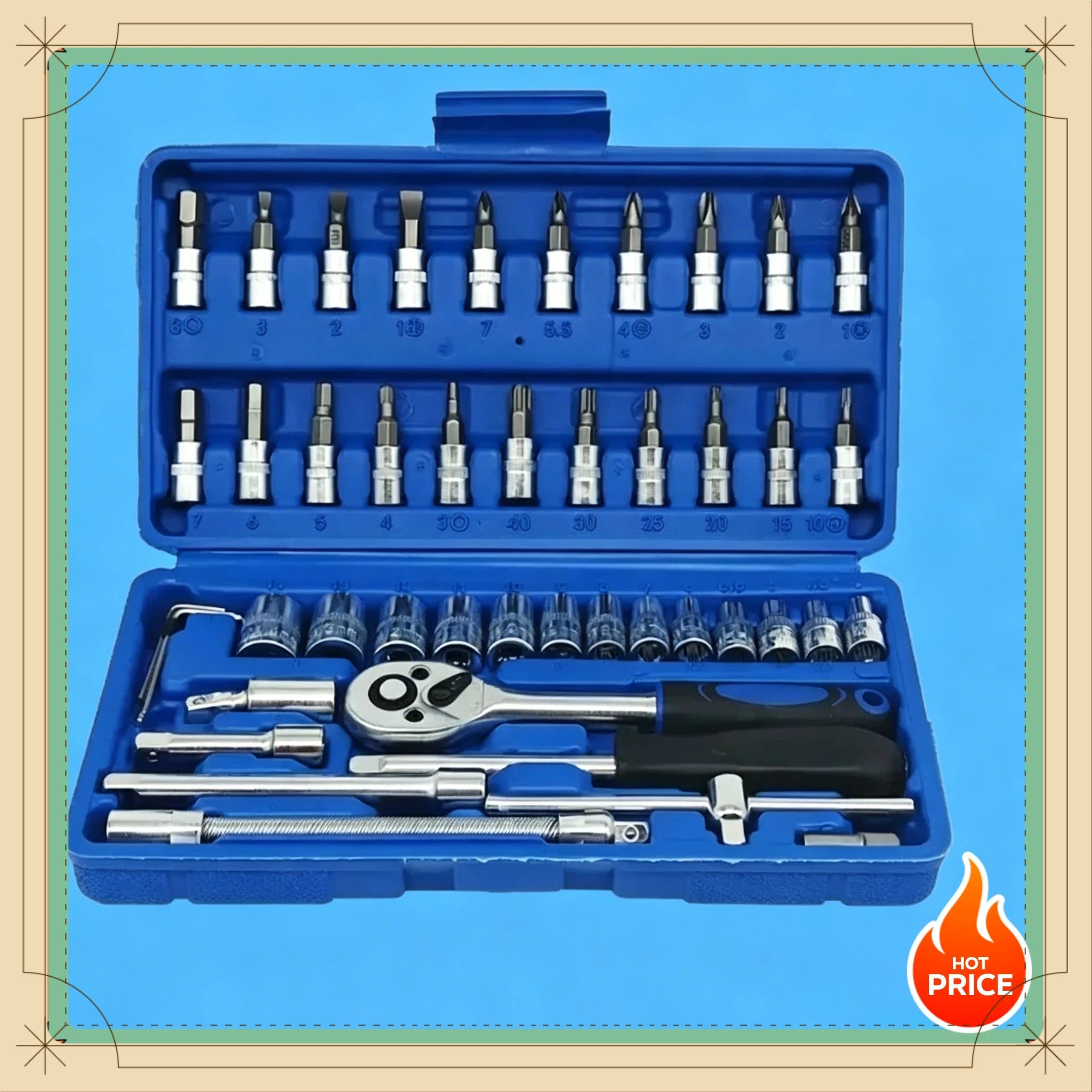 Design Tools Workshop - طقم مفاتيح ربط للسيارات 46 في