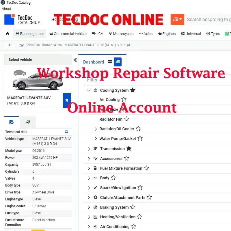 Workshop Tools Online - حساب إلكتروني لبرنامج إصلاح ورش العمل