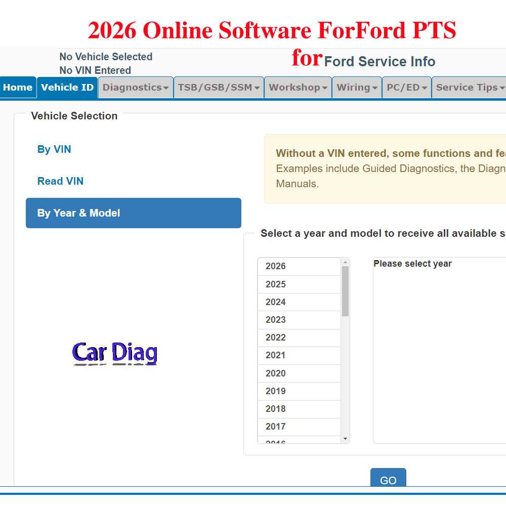 Workshop Tools Online - برنامج 2026 عبر الإنترنت لبيانات سيارات