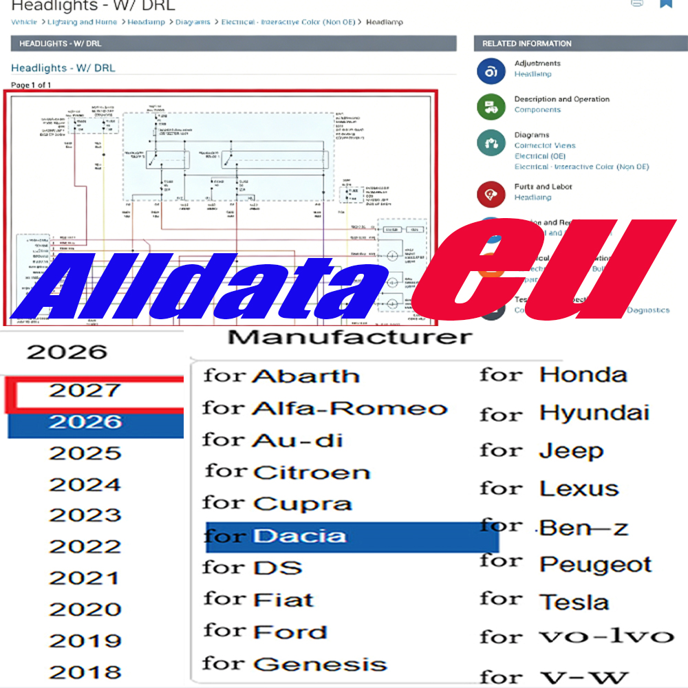 Workshop Tools Online - حساب ALLDATA EU 2027 عبر الإنترنت