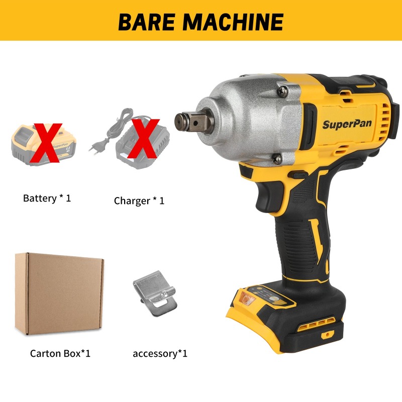 Workshop Use Tools - مفتاح ربط كهربائي لاسلكي عالي العزم،