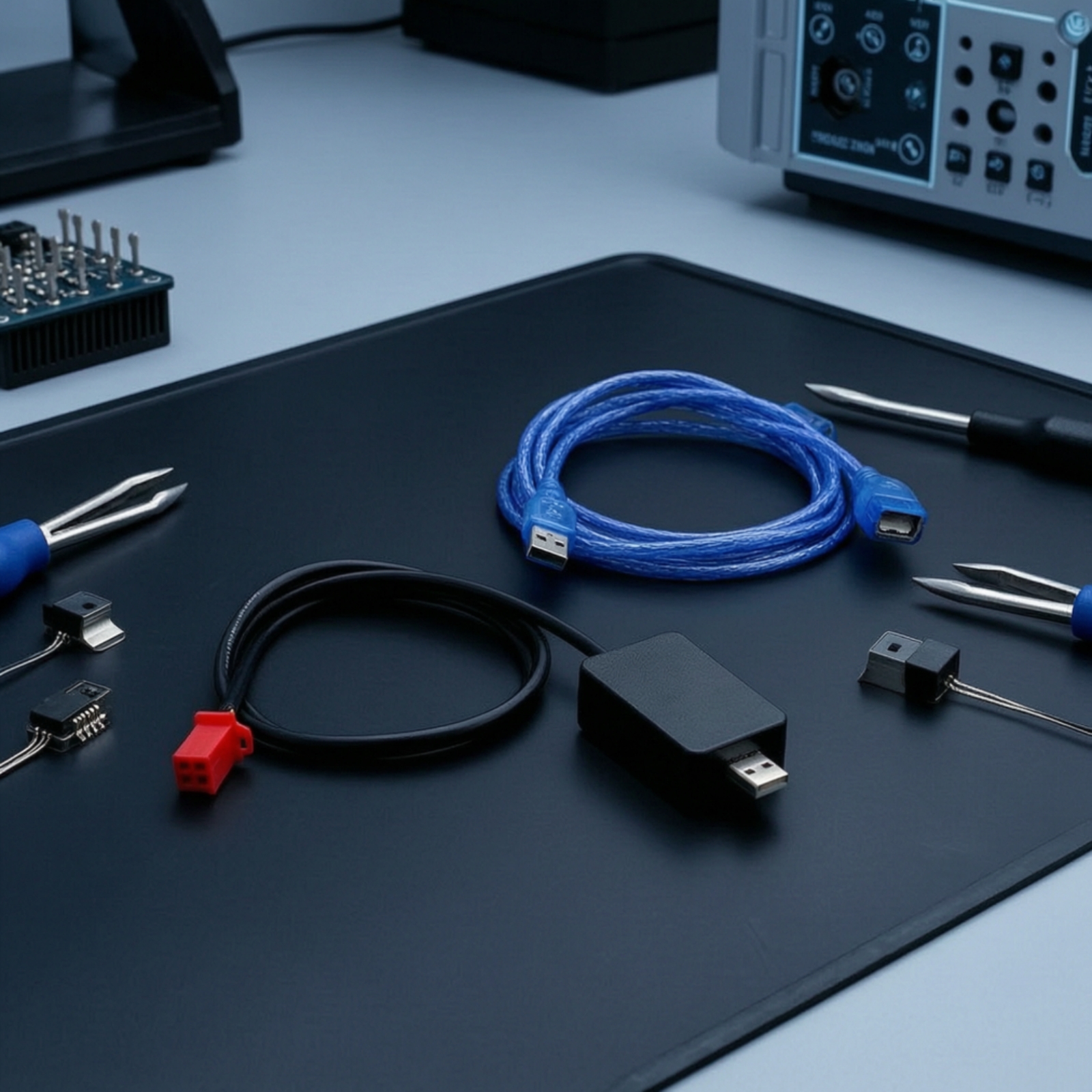 قطعتان من كابلات USB للتحكم وا - مراجعة Workshop Tools Bench وسعره