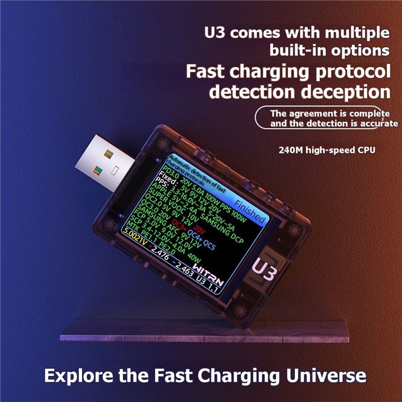 جهاز اختبار AB41-USB U3 3.1 PD - مراجعة Tools Qc وسعره