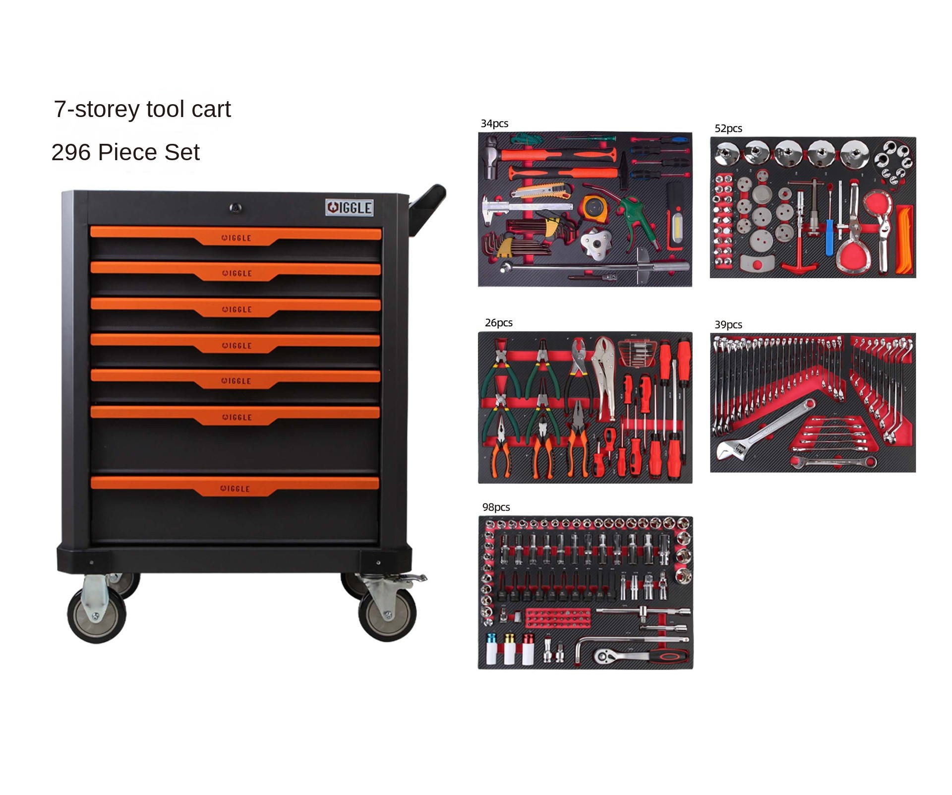 عربة أدوات معدنية متينة بـ 471 - مراجعة Tools For Garage Workshop وسعره