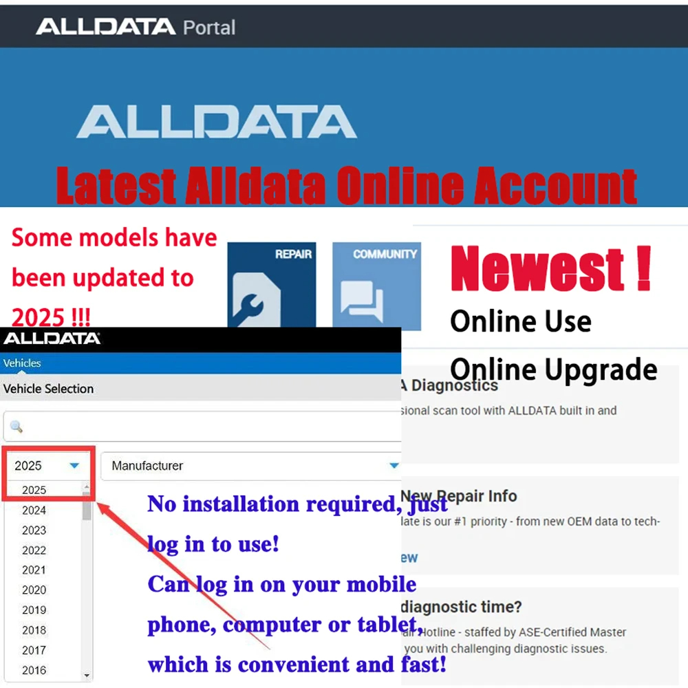 Alldata الاتحاد الأوروبي CAR ا - مراجعة Workshop Tools Online وسعره
