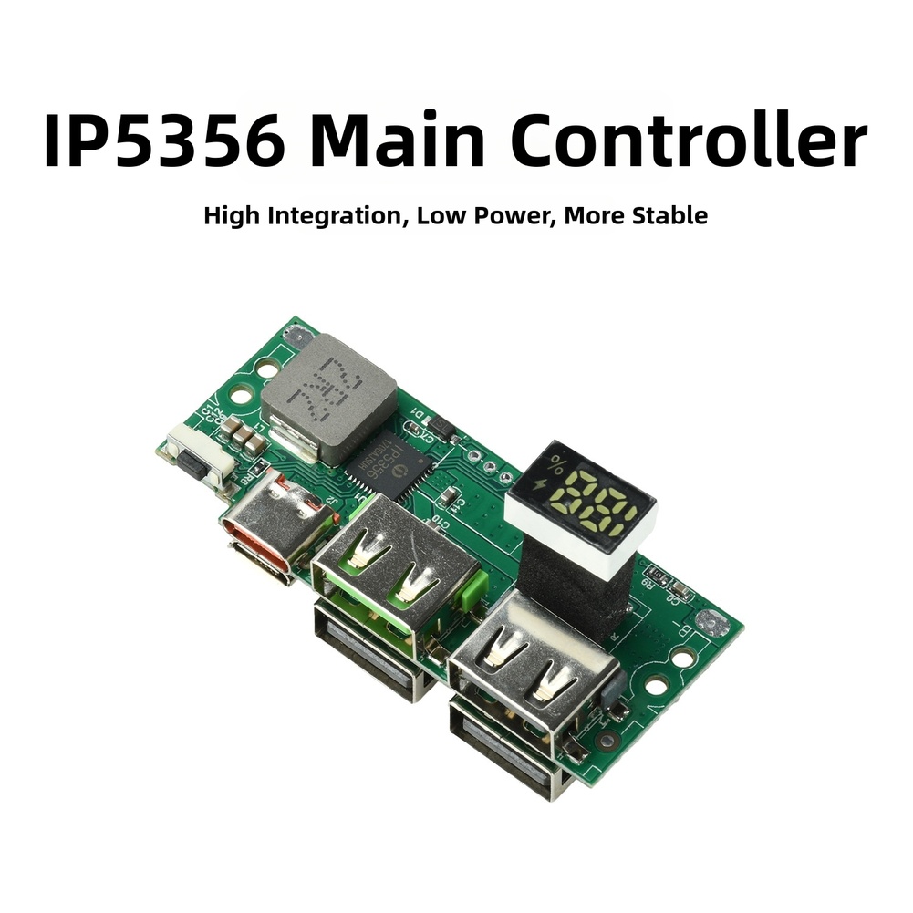 وحدة شحن سريعة IP5356 مع شاشة  - مراجعة Tools Qc وسعره