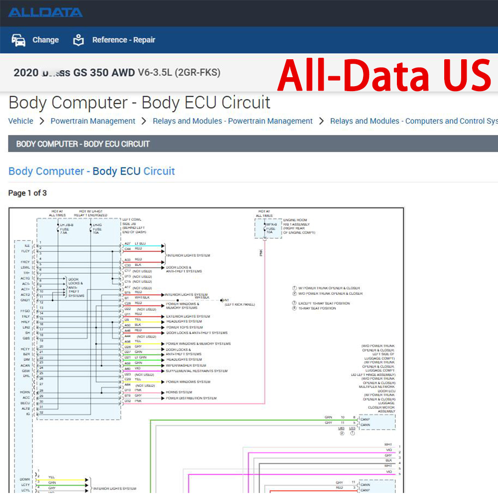 برنامج Alldata لإصلاح السيارات - مراجعة Workshop Tools Online وسعره