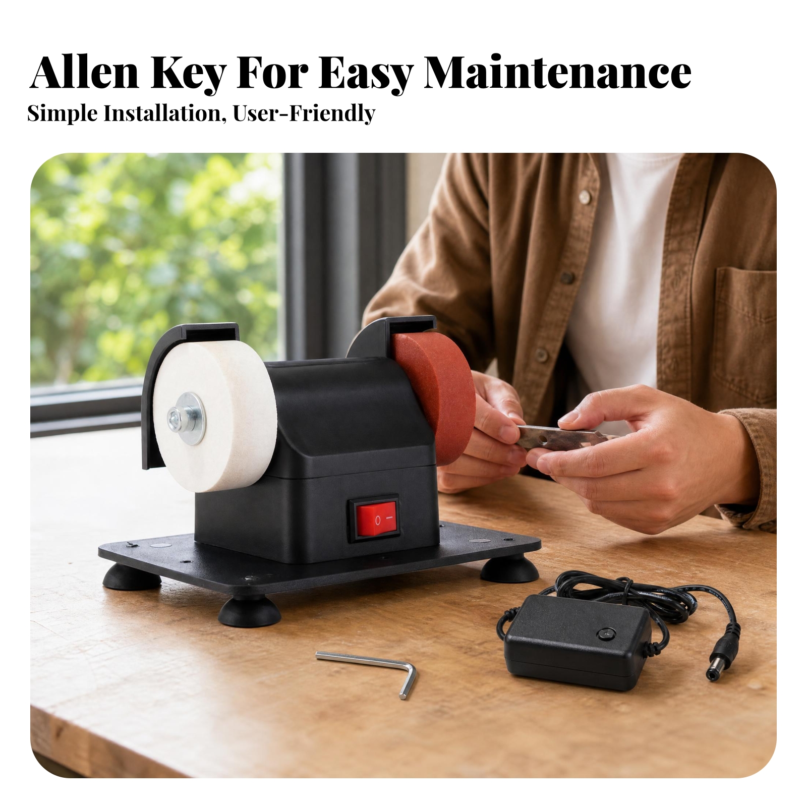 أداة شحذ الشفرات بقاعدة شفط، ط - مراجعة Workshop Tools And Equipment وسعره