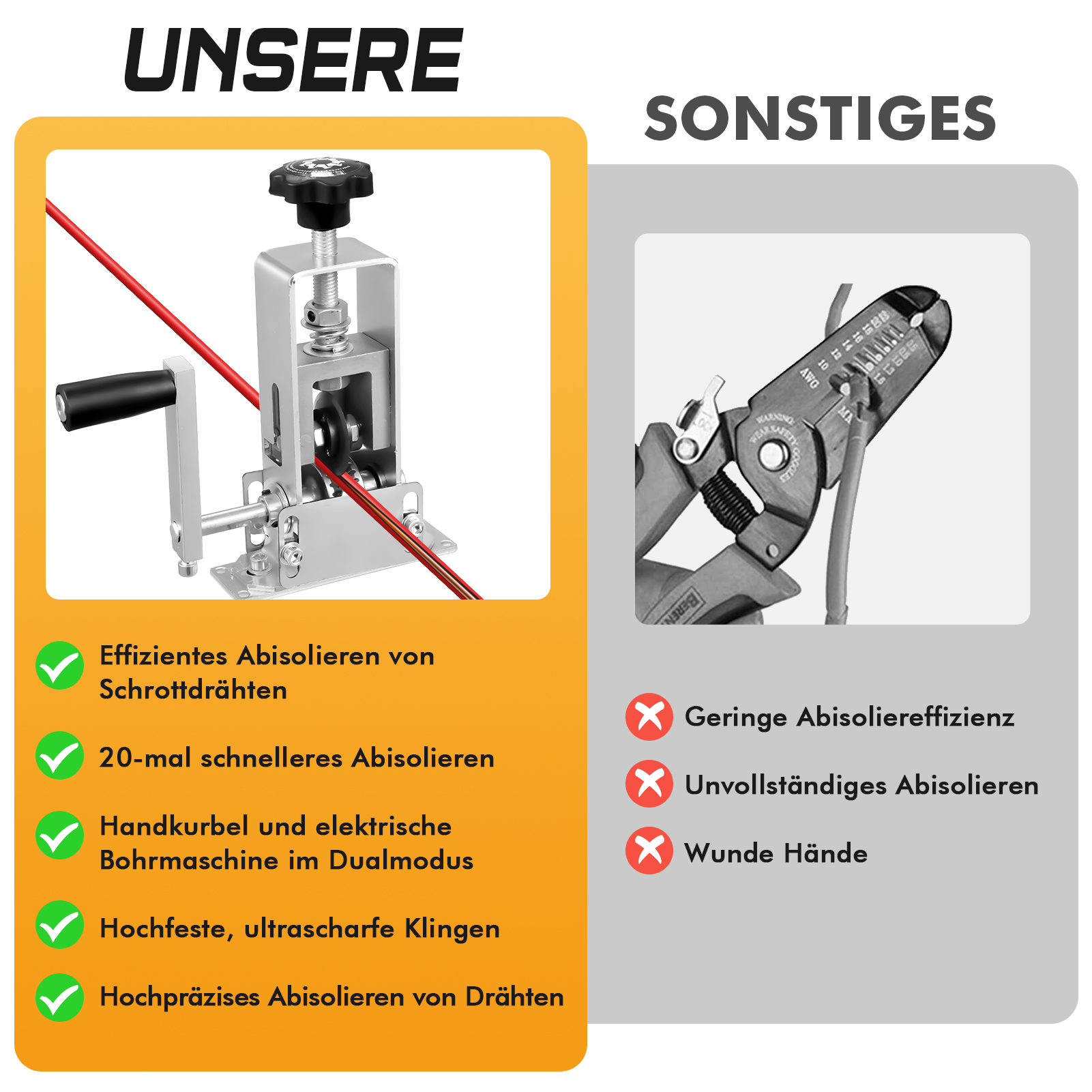 أداة تعرية الأسلاك المحمولة ال - مراجعة Workshop Tools And Equipment وسعره