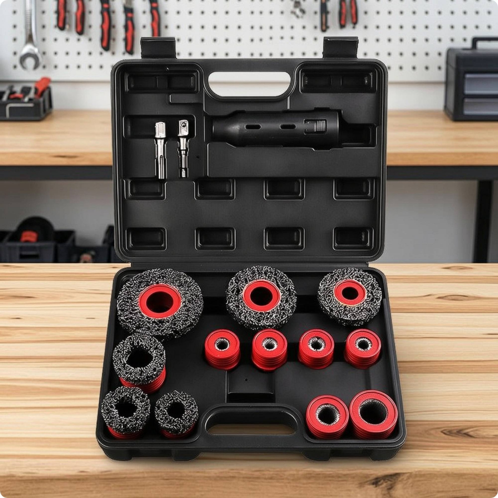 فرشاة تنظيف محور العجلات 15 قط - مراجعة Tools Set Workshop وسعره