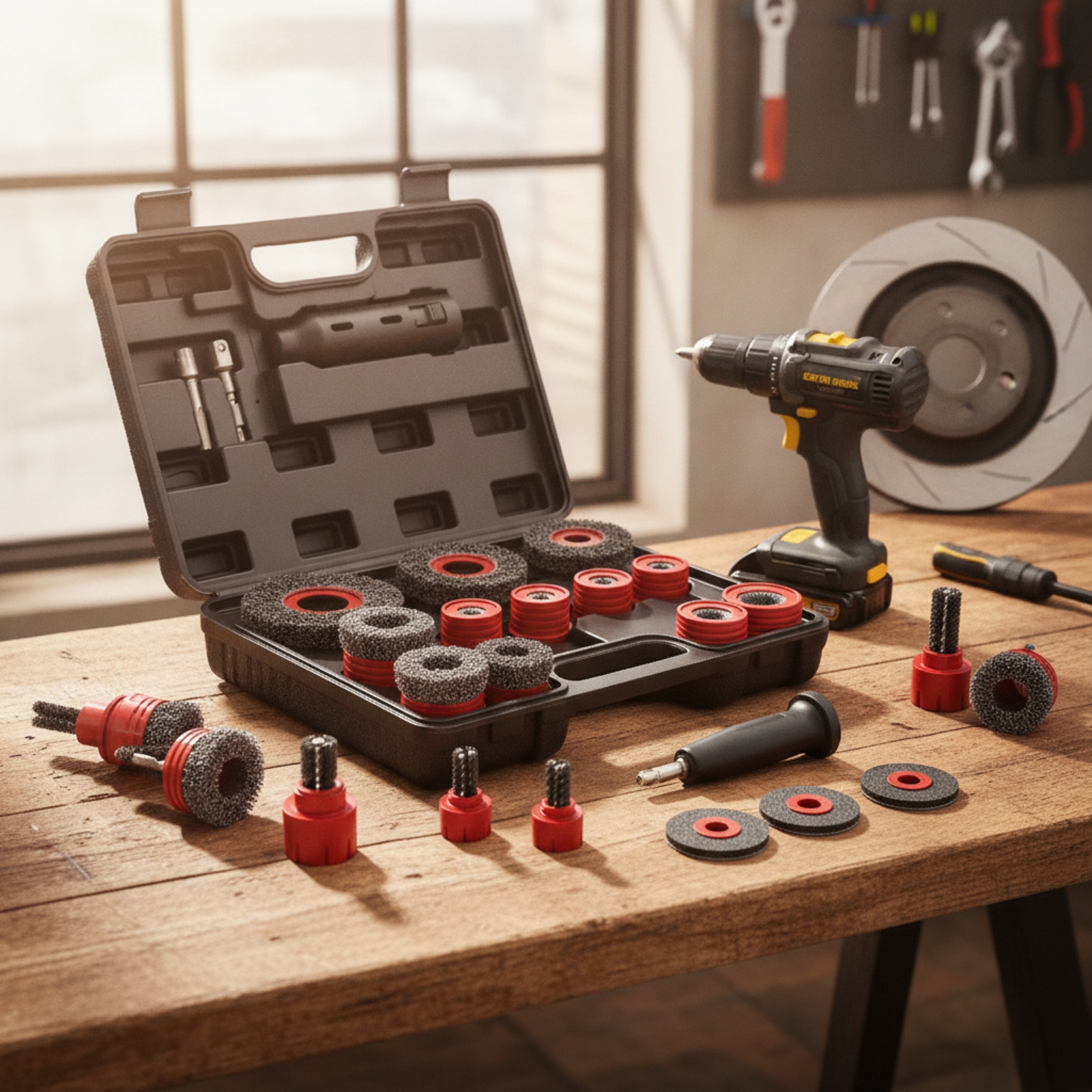فرشاة تنظيف محور العجلات 15 قط - مراجعة Tools Set Workshop وسعره