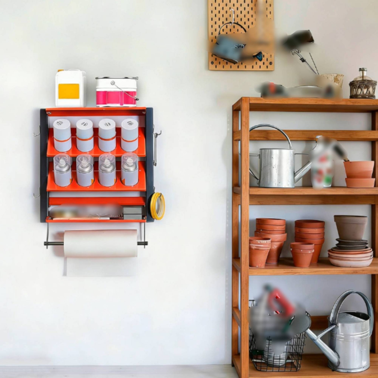 رف أدوات مع حامل مناديل ورقية، - مراجعة Workshop Tools Wallpaper وسعره