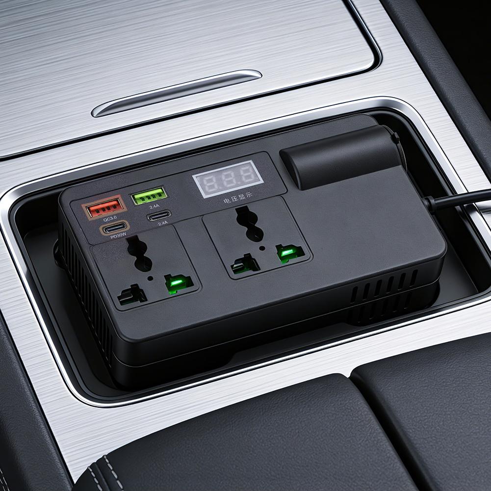 محول طاقة للسيارة 12 فولت/24 ف - مراجعة Tools Qc وسعره