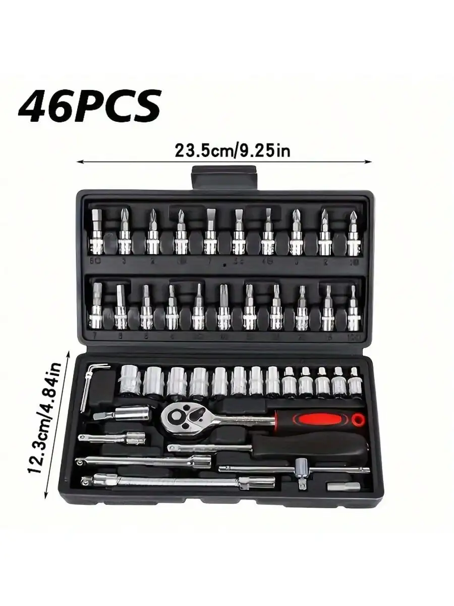 طقم مفاتيح ربط بسقاطة 46 قطعة  - مراجعة Tool Chest Cabinet وسعره