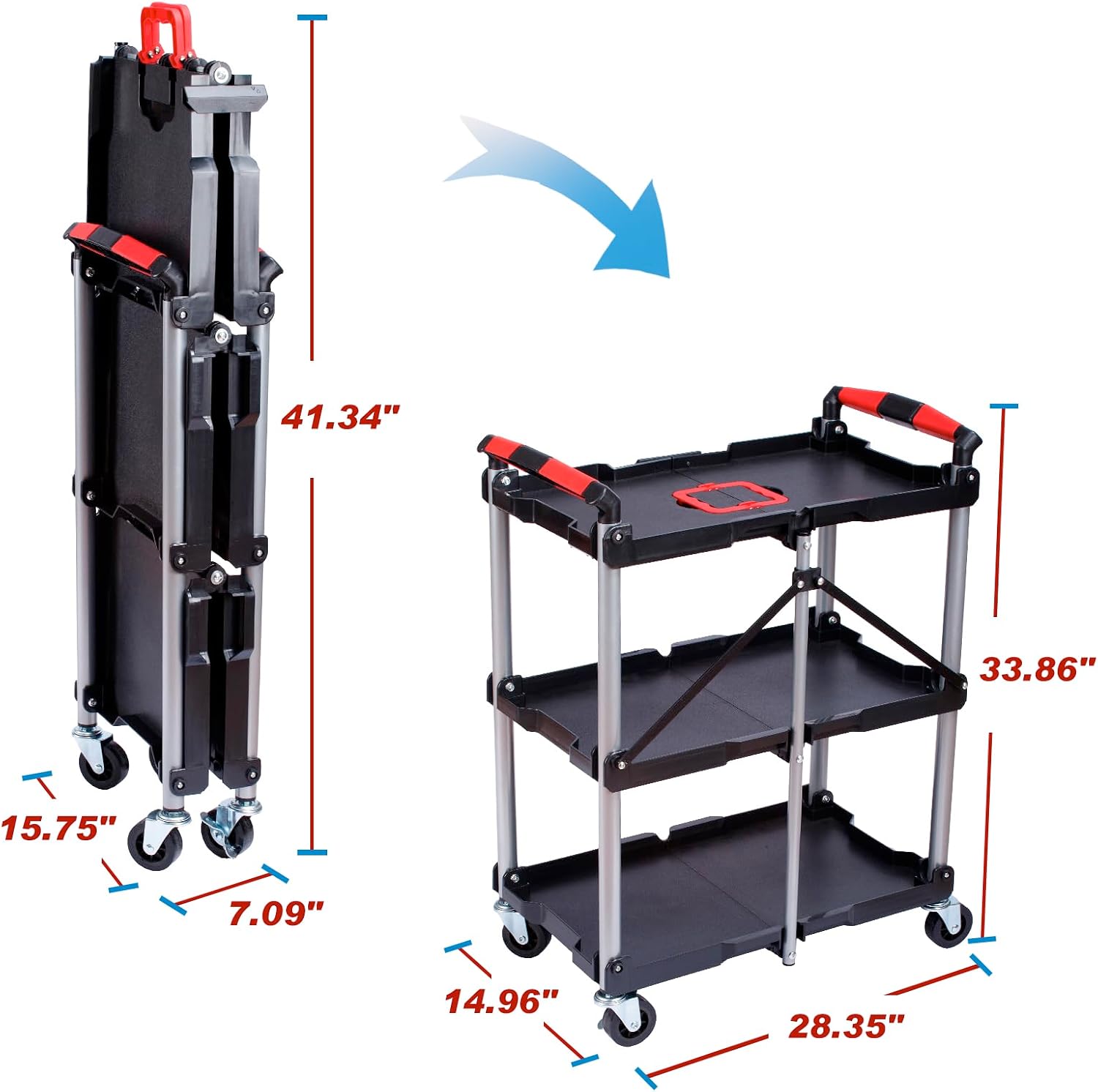 عربة خدمة قابلة للطي بثلاثة أر - مراجعة Tools For Garage Workshop وسعره